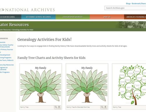 Genealogy Activities for Kids